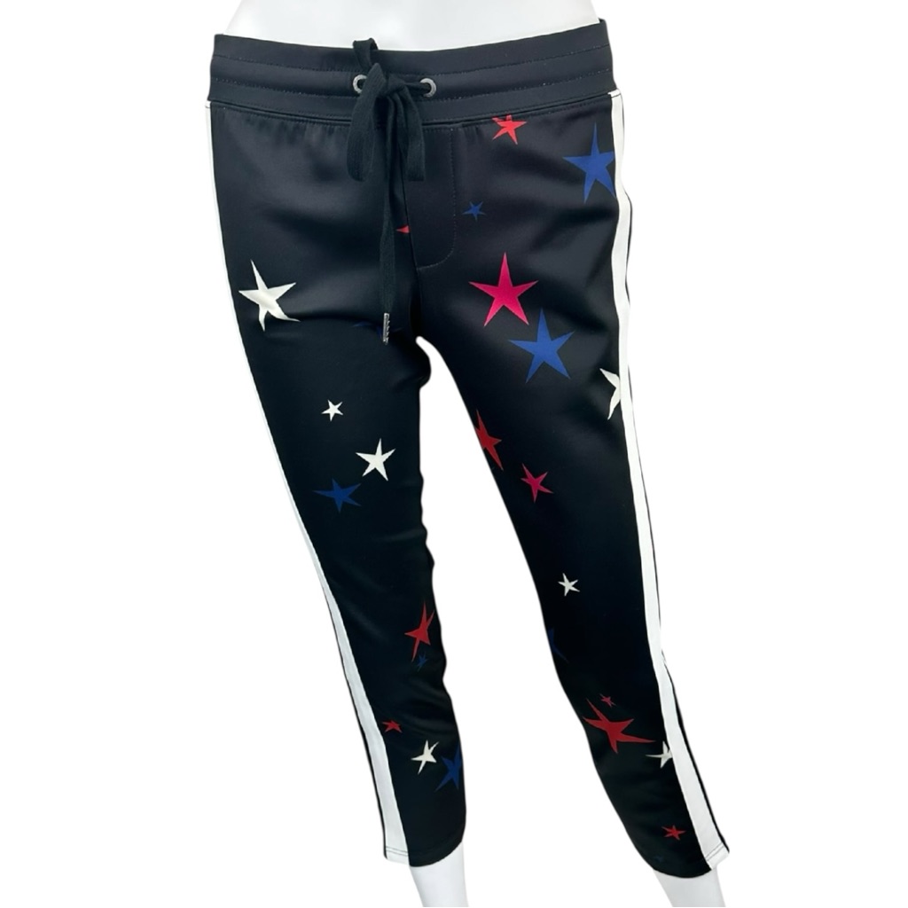 Pam&Gela Black Star Track Pants Size S